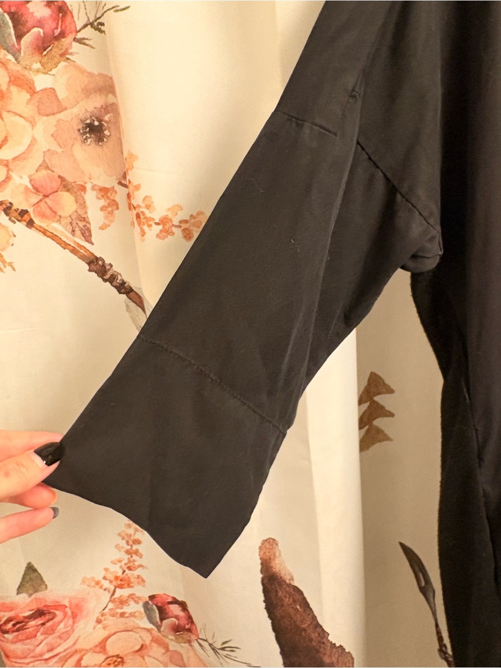 Vero Moda Black Open-Front Lightweight Duster - Picture 2 of 9